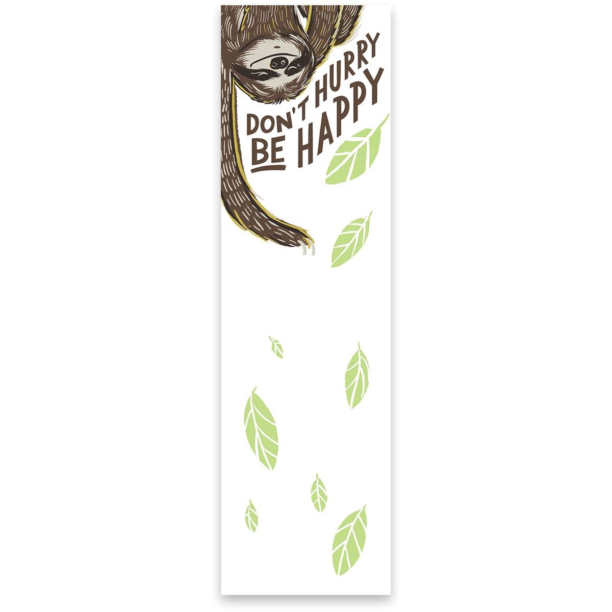 List Notepad - Don't Hurry Be Happy