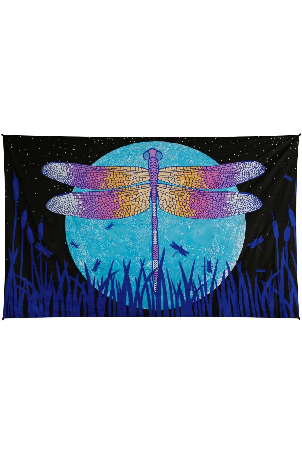 Dragonfly Moon Glow Tapestry