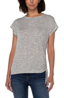 S/S Scoop Neck With Tie