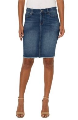Fray Edge Skirt 20in Length