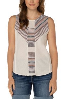 Sleeveless Scoop Neck Popover