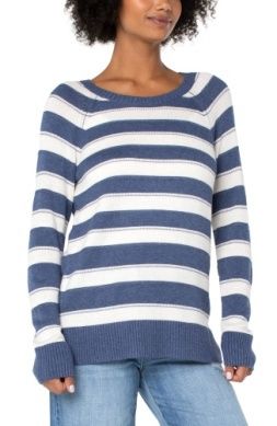 Raglan Novel Stripped Sweater