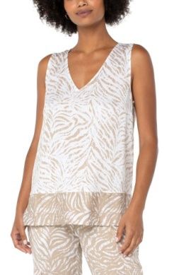 Sleeveless V Neck