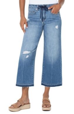 Half &amp; Half Denim To Knit Jean