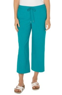 Pull On Wide Leg Crop Trouser 25" Inseam