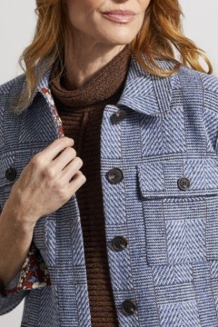 Crop Shacket With Pockets