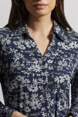 Rib Knit Button Up Top
