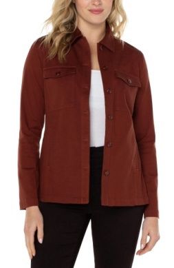 Peplum Hem Shacket