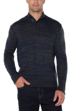 Button Mock Neck Sweater