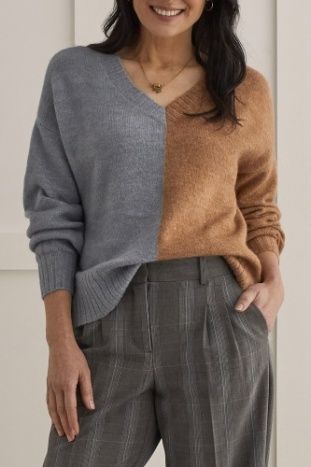 L/S V NECK SWEATER