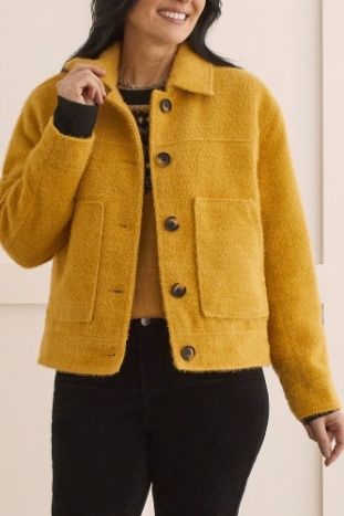 L/S BTN FRT LINED JACKET