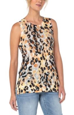 Printed Sleeveless Sweater