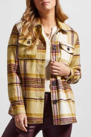 Mid Length Plaid Shacket