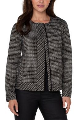 Collarless Zip Up Jacket1