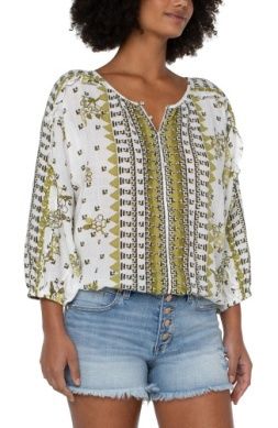 Ruffle Sleeve Dolman Popover