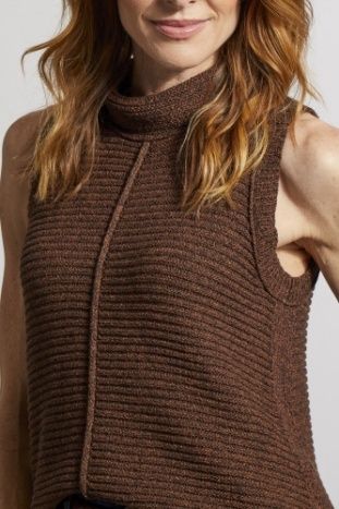 Sleeveless Turtle Neck Sweater