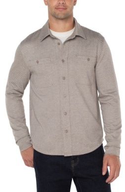 Knit Button Up L/S Shirt