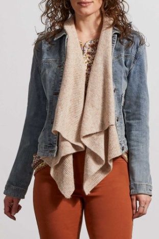 SWEATER COLLAR DENIM JACKET