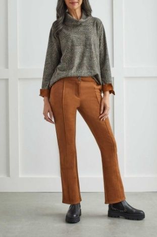 FLY FRT PANT W/ RAW EDGE FRT LEG SEAM
