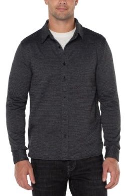 Knit Button Up Long Sleeve Shirt