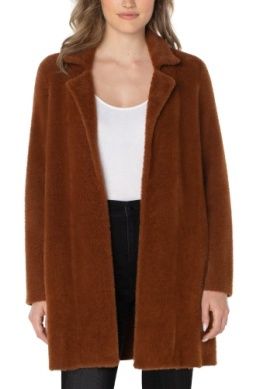 Open Front Fuzzy Cardigan