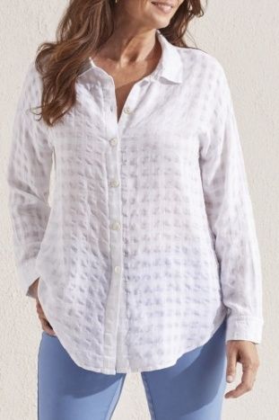 L/S BTN FRT BLOUSES