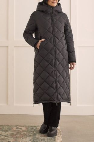 L/S LONG HOODED PUFFER