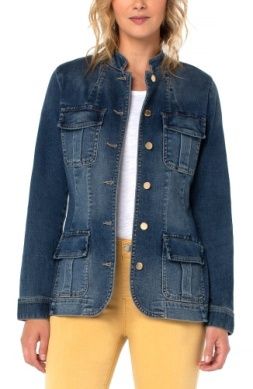 Seamed Jacket With Patch Pockets