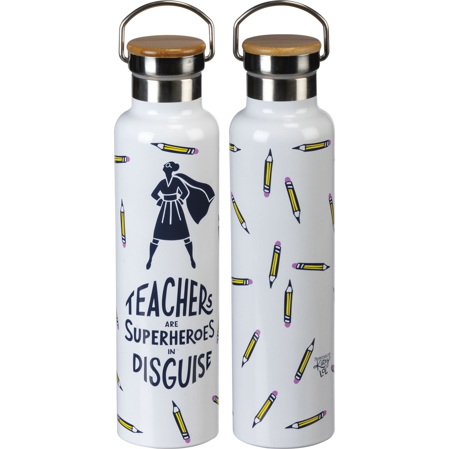 Insulated Bottle - Teachers Are Superheroes