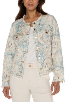 Classic Jean Jacket W/ Fray Hem