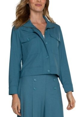 Utility Crop Jacket-Linen