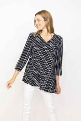 CITY STRP ANGLE TUNIC
