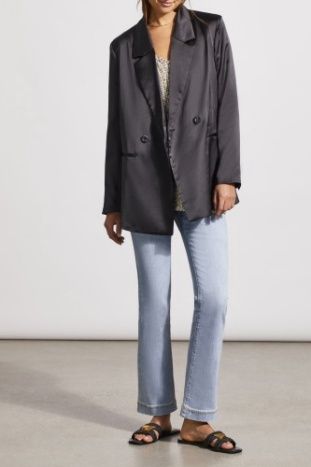 LINED DOUBLE BREASTED BLAZER