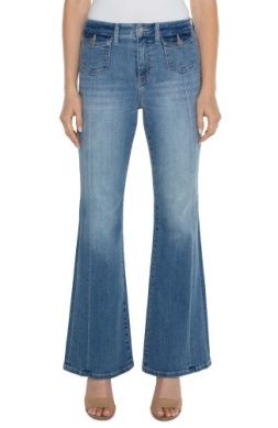 hannah flare w/flap front pockets