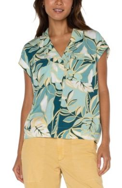 dolman camp shirt w hidden placket