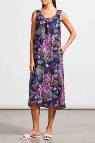 SLVLESS DRESS W/KNOTTED STRAPS