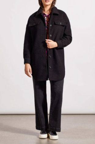 BOILED WOOL JACKET WITH POCKETS