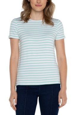 short sleeve crew neck classic knit tee