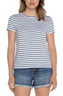 short sleeve crew neck classic knit tees