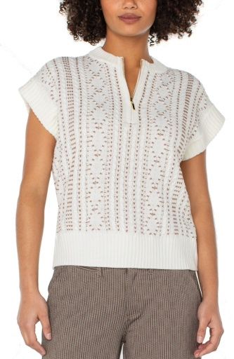 cap slv dolman 1/2 zip sweater, Size: XS