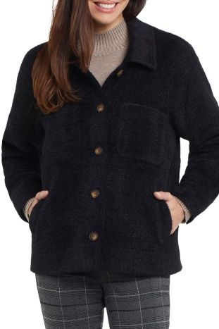 LONGSLEEVE BUTTON FRONT LINED JACKET