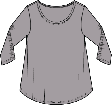 COMB COTTON SCOOP NECK