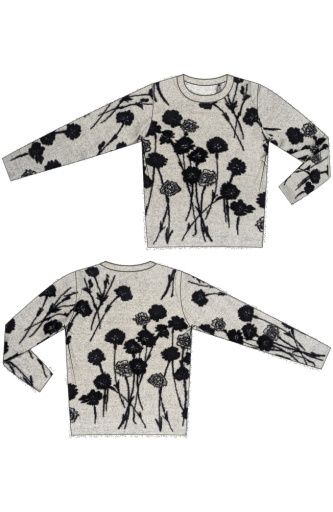 long slv crew neck sweater 25, Size: XS