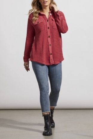 Shacket With Patch Pockets