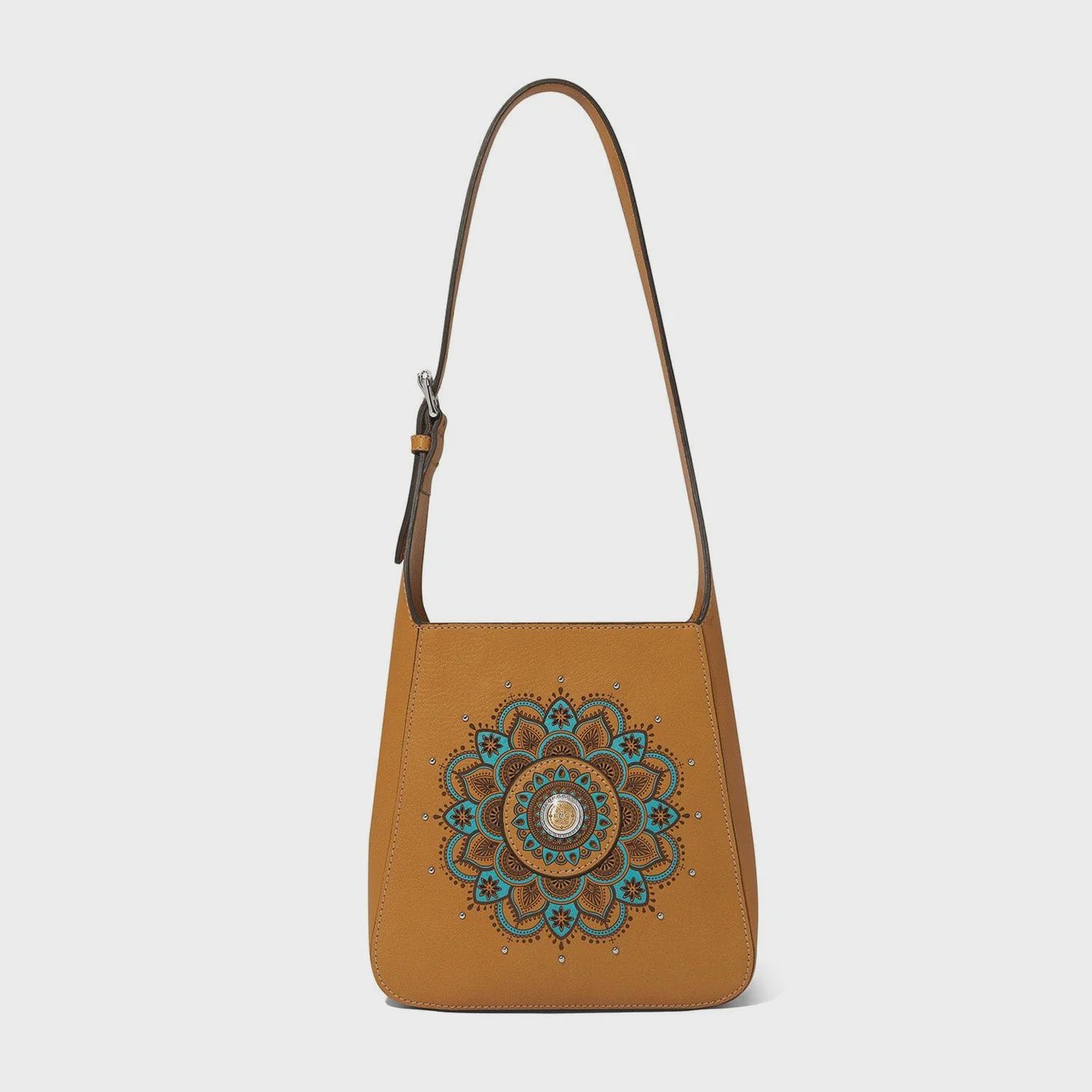 Camel Mosaic Hobo Purse