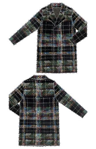long slv open front sweater coat, Size: XS