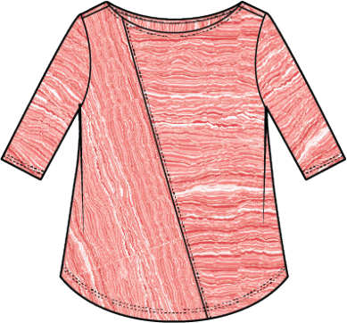 BCHFRNT WVS ELBW BOATNECK