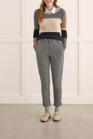 Tie Waist Soft Ponte Pant