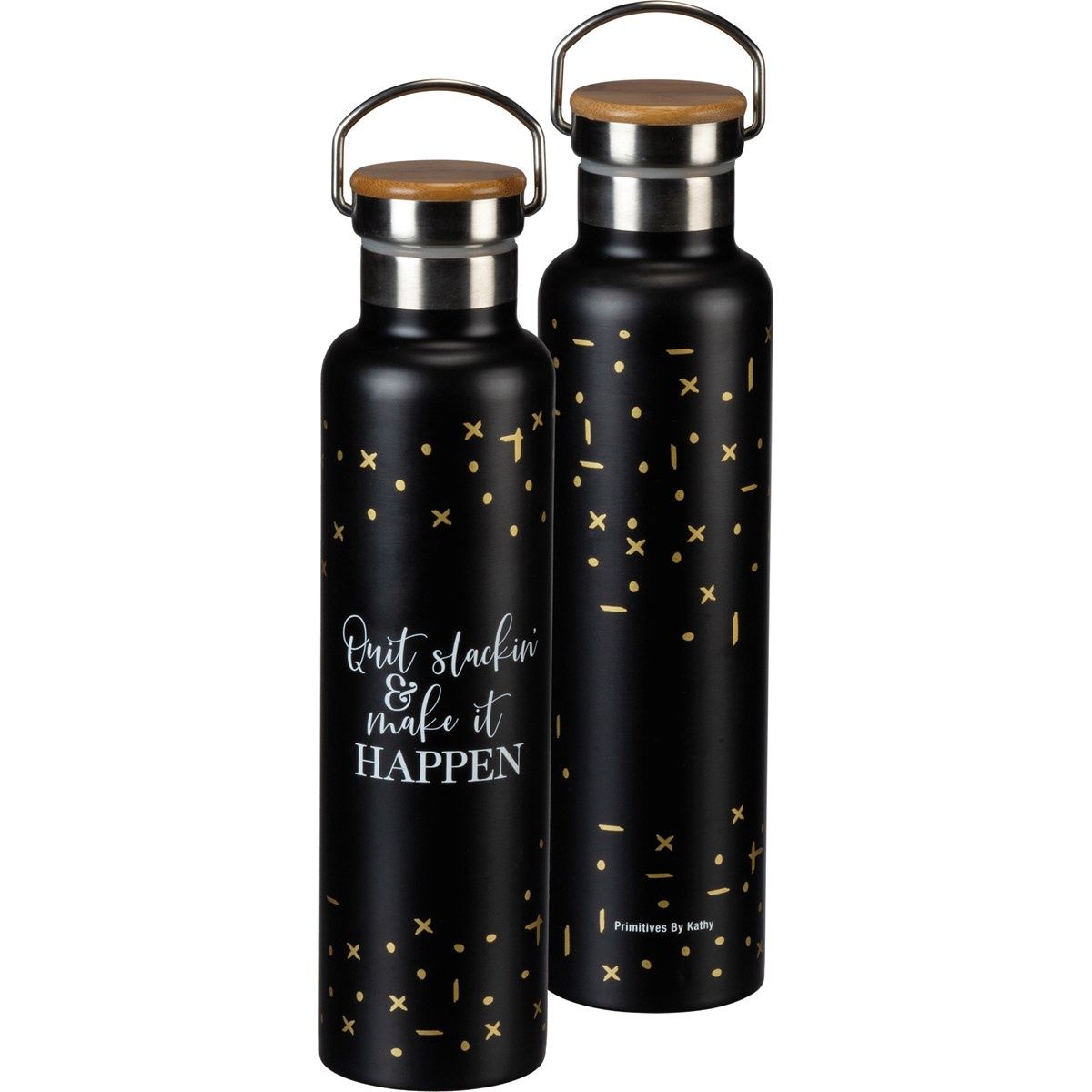 Insulated Bottle - Quit Slackin' &amp; Make It Happen