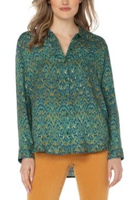 Button Up Woven Blouse1